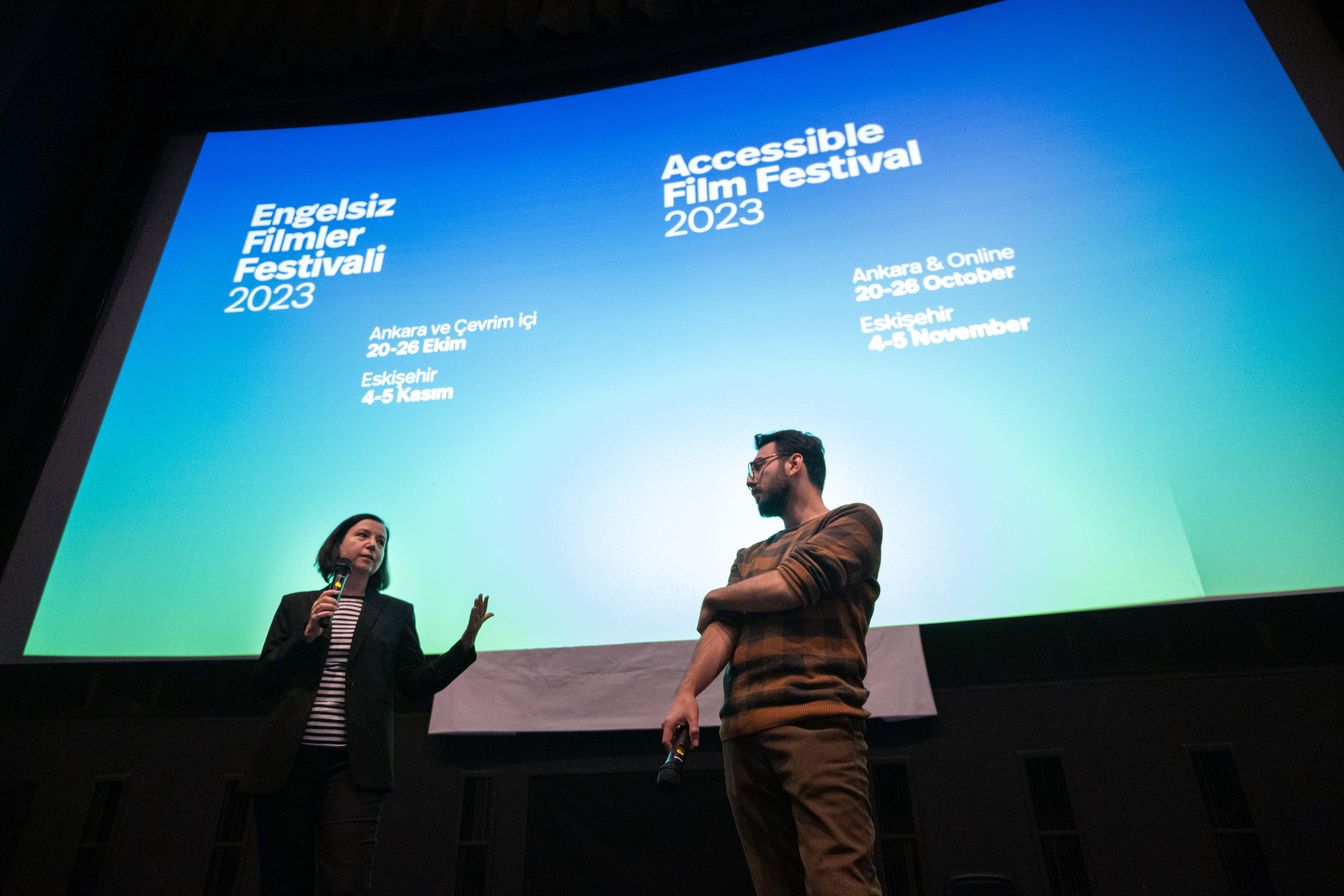 Engelsiz Filmler Festivali 2023 Belmin Söylemez ve Kaan Denk - fotoğraf Serhat Şatır.3