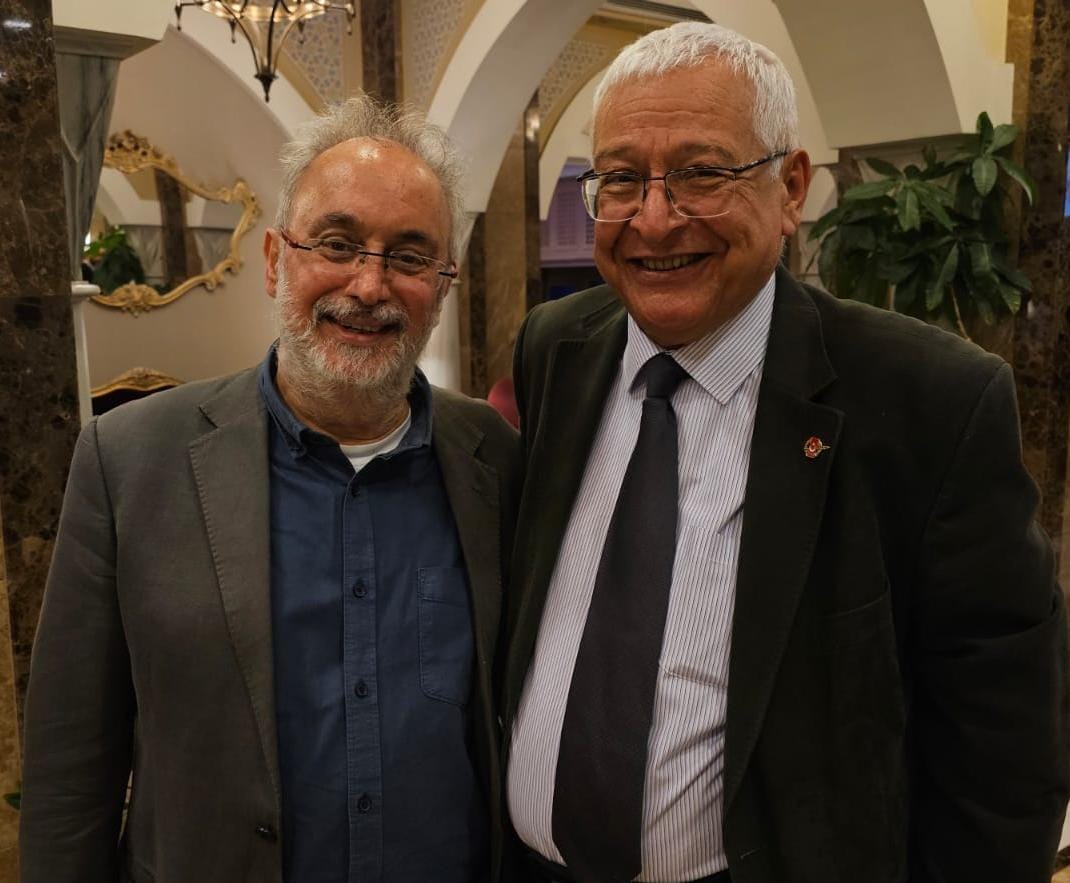 Kıbrıs Gazeteciler Sendikası Başkanı George Frangos Ve Yusuf Kanlı