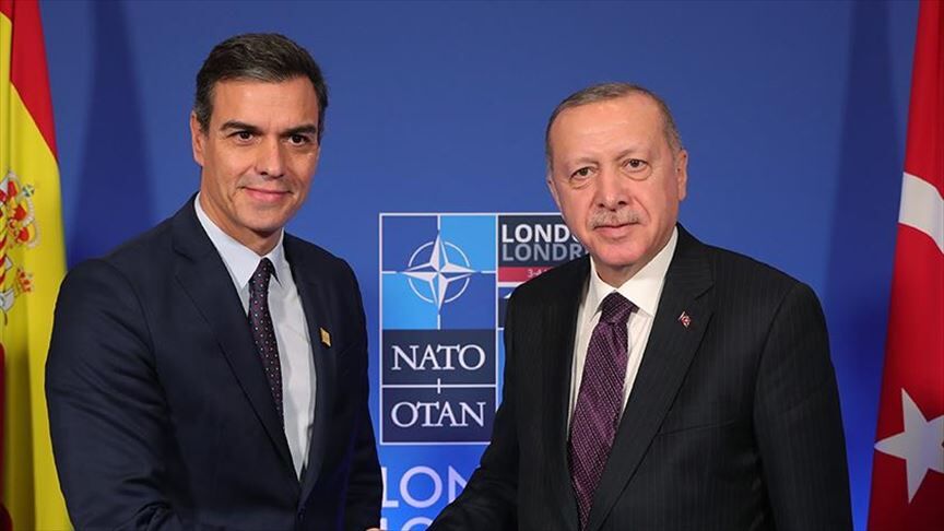Cumhurbaşkanı Recep Tayyip Erdoğan Ve İspanya Başbakanı Pedro Sanchez