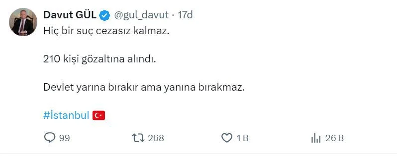 Davut Gül 1 Mayıs