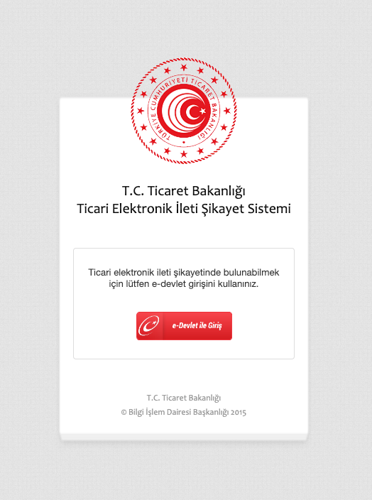 Ticaret Bakanligi Sikayet Sistemi