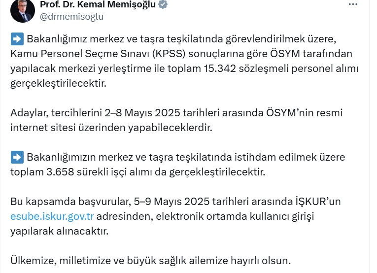 Kemal Memişoglu Atama