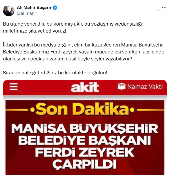 Ali Mahir Basarirdan Yeni Akite Bu Utanc Verici Dili Milletimize Sikayet Ediyoruz 2