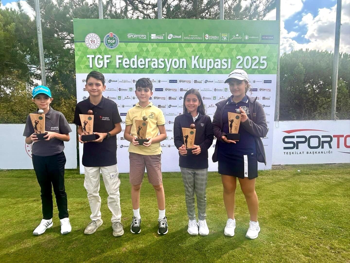 Atasehir Golf Kulubunun, 2025 Tgf Federasyon Kupası Minikler Turnuvası'nd A Kazanan Sporcular?.