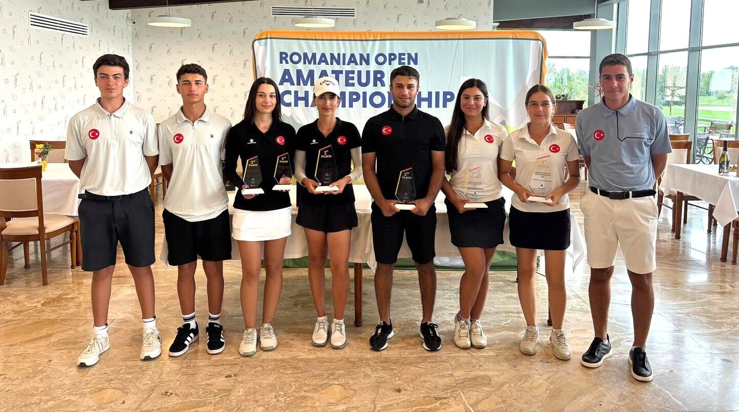 Romanya Amateur Open 2025 Turnuvasına Katıl An Turkiye Golf Milli Takımı Oyuncuları.