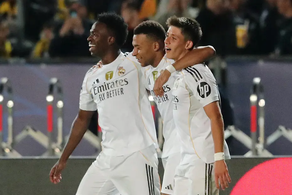 Arda Guler Mbappe Vinicius 2-1