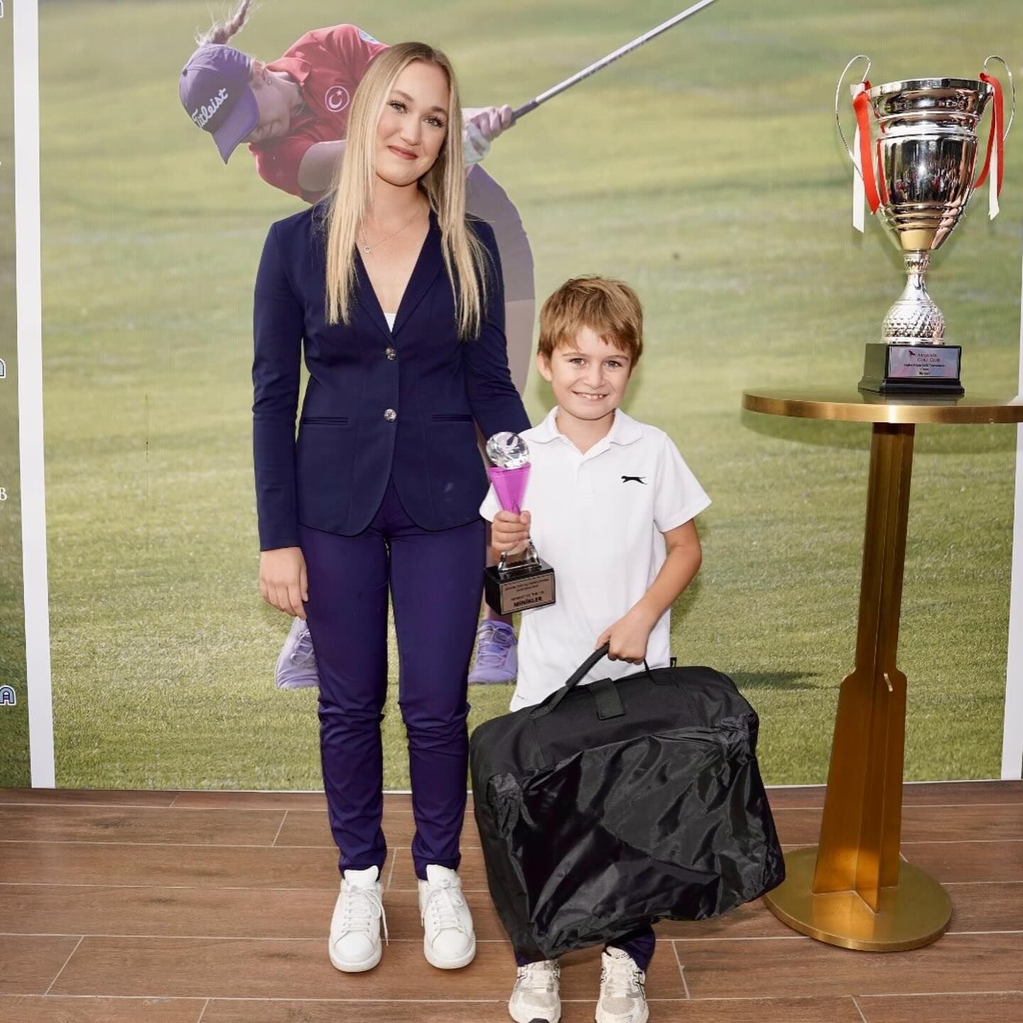 Junior Open 2025 ?Neare St To The Pin” Özel Ödülünü Miniklerde Kazanan Süleyman Mert Bodur.
