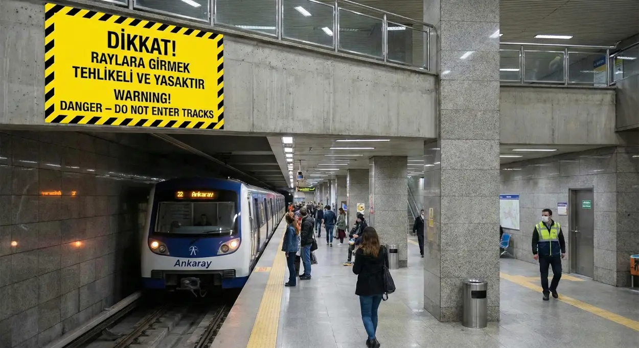 Ankaray Metro Isg Levhası