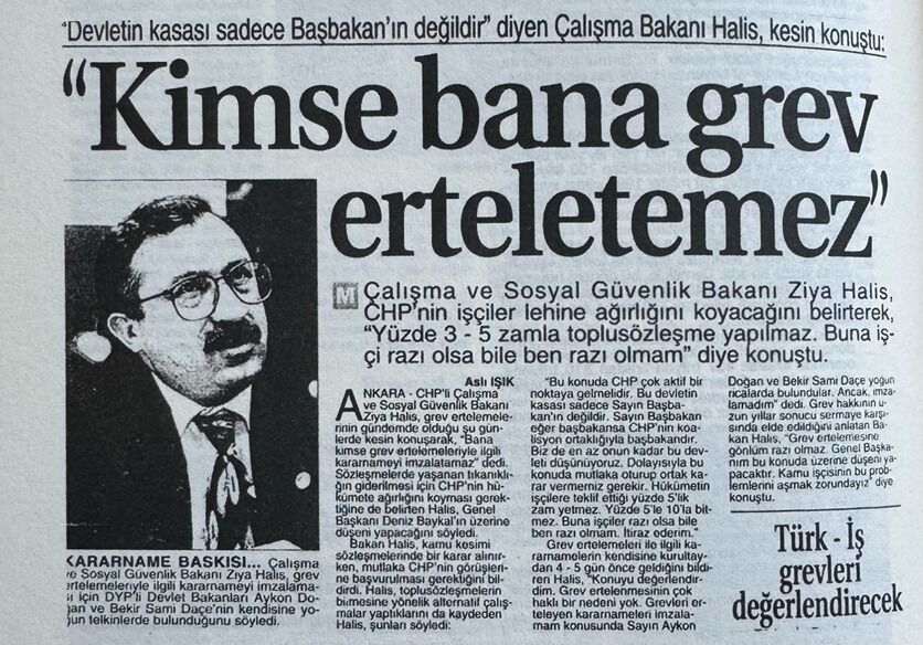 Eski Çalışma Bakanı