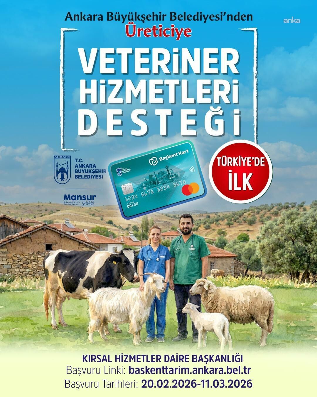ABB’nin “Veteriner Hekimliği Hizmet Projesi” için başvurular başladı
