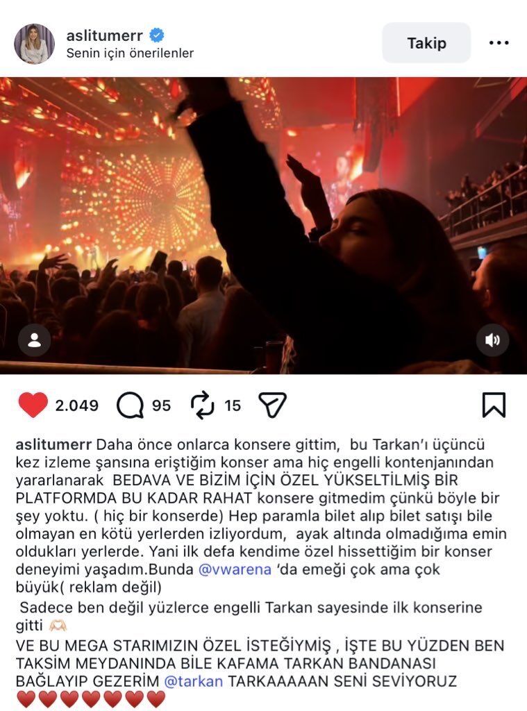 Tarkan'ın isteğiyle engelliler özel kurulan platformdan konseri ücretsiz izledi-1