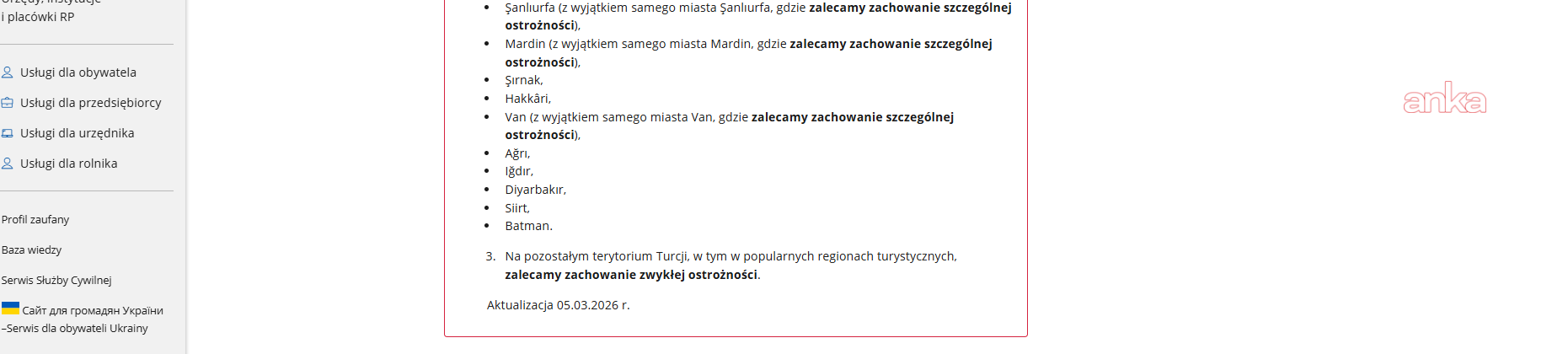 Polonya’dan Türkiye için seyahat uyarısı