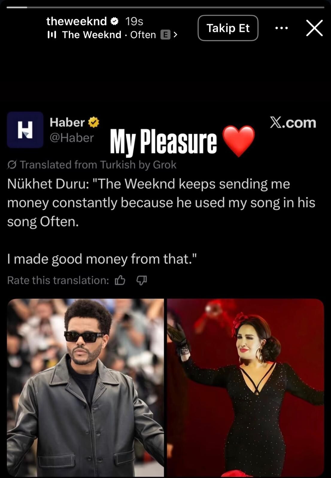 Nükhet Duru The Wekeend