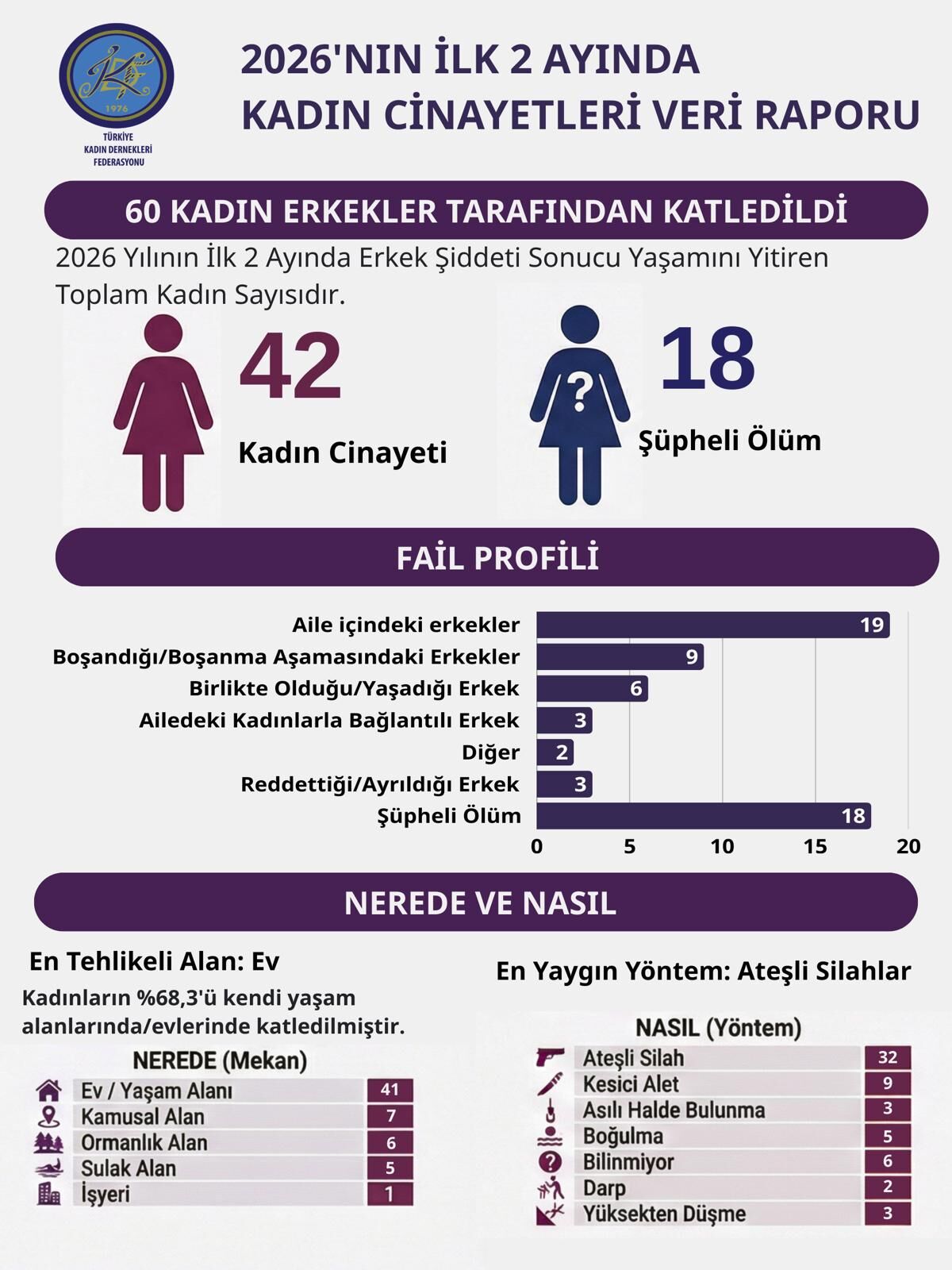 Tdkf Kadın Cinayet Şubat 2026