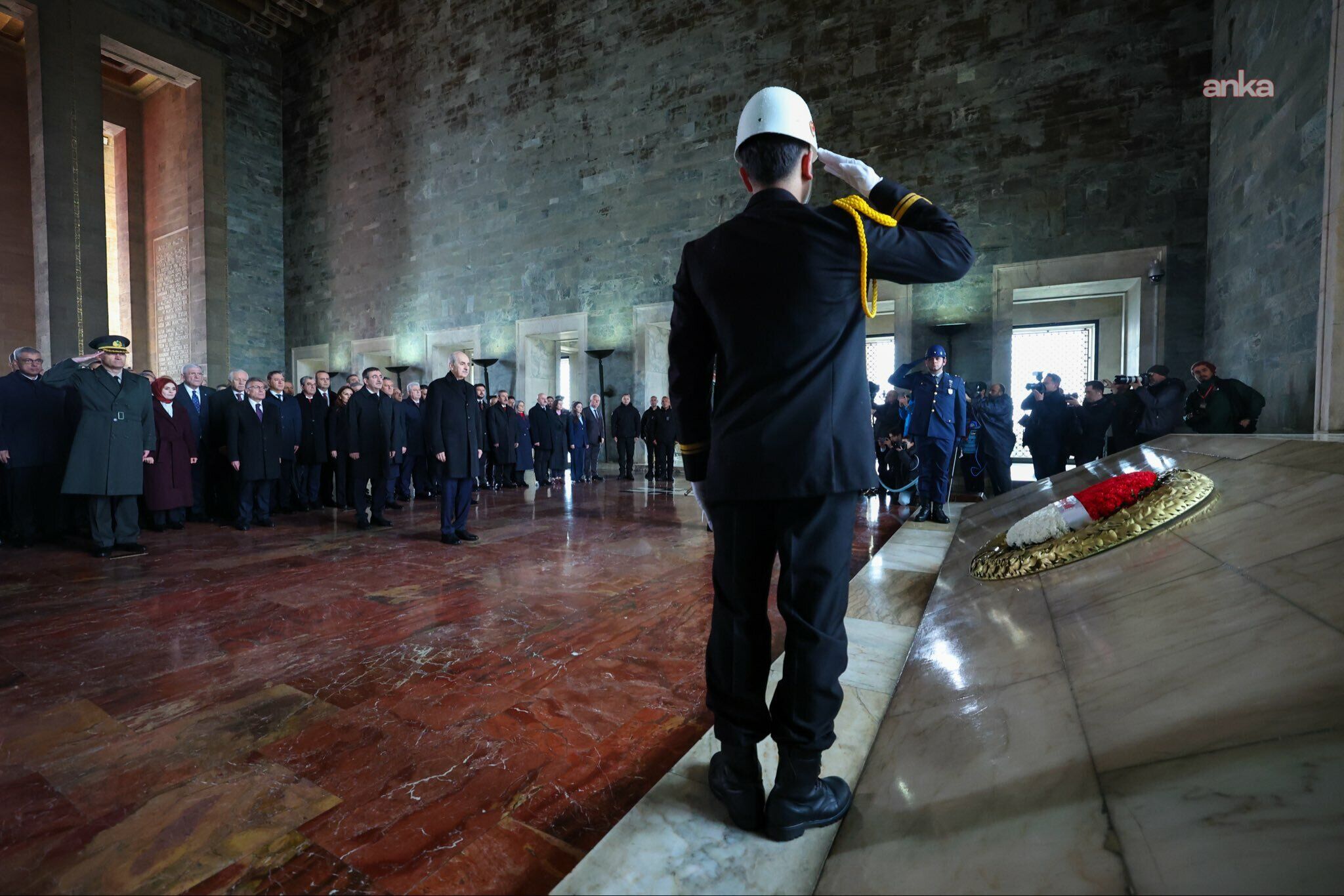 Devlet erkanı Anıtkabir'de -4