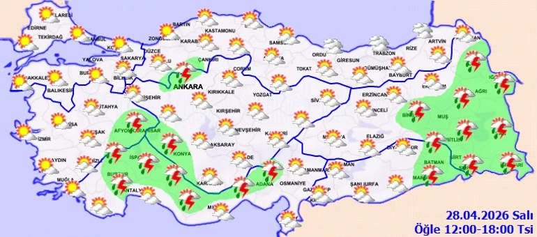 Hava Durumu 28 Nisan