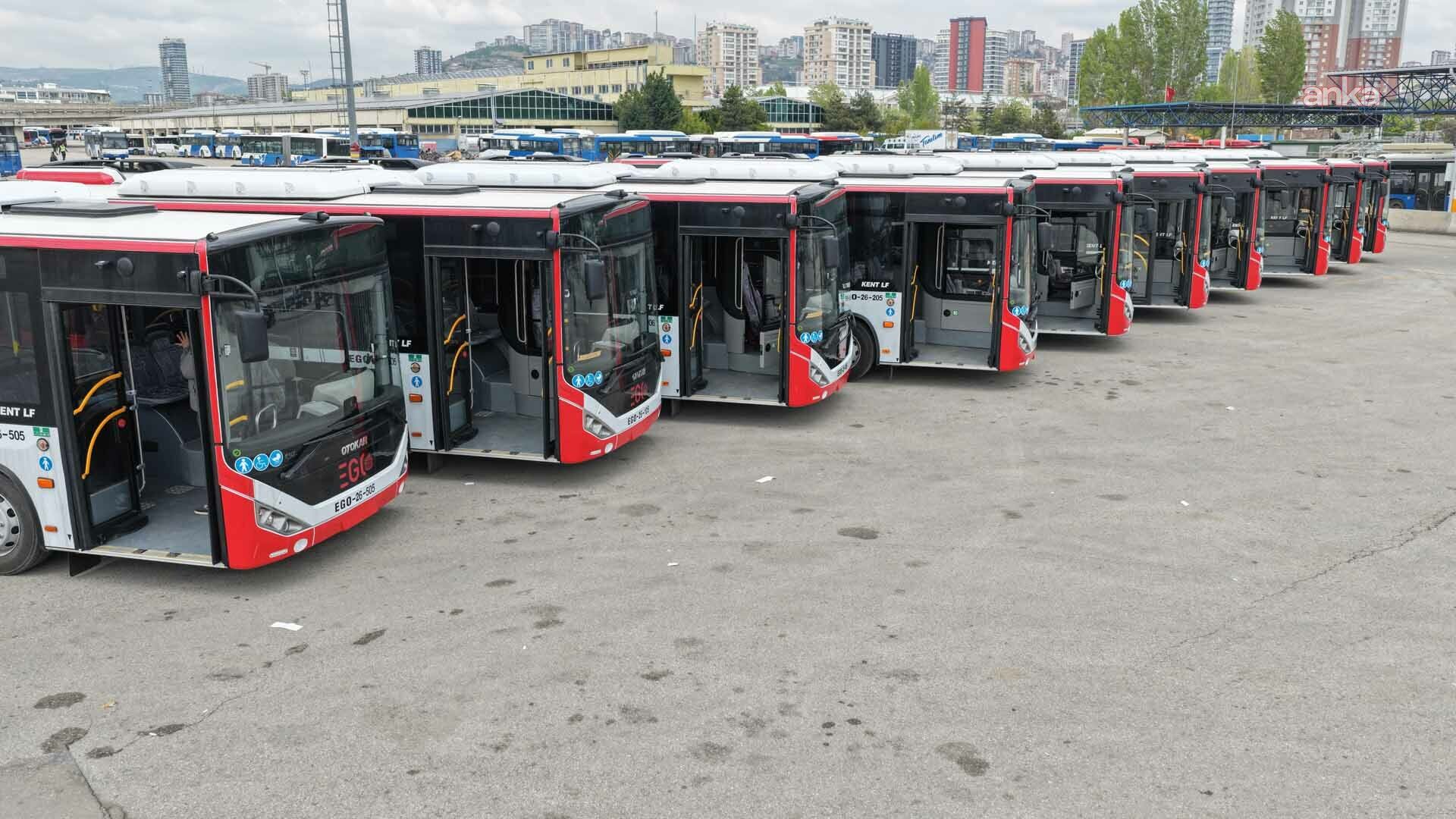 EGO filosuna 10 yeni otobüs dahil edildi
