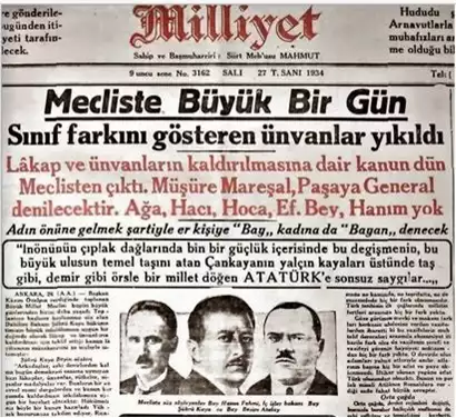 Unvanlar Kaldirildi