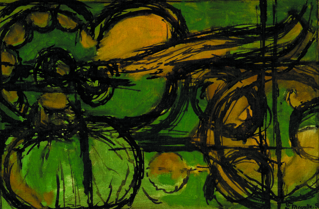 Fikret Mualla 1953 Tuval Üzerine Yağlıboya 28 X 37 Cm