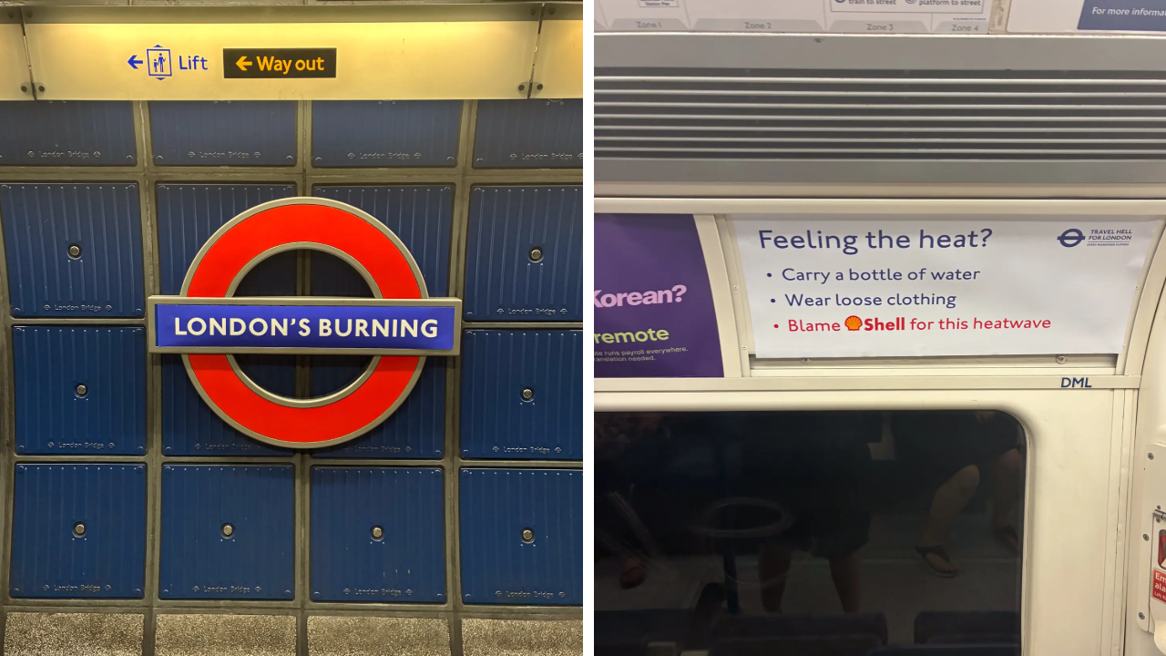 Sheel Greenpeace Protest Tube