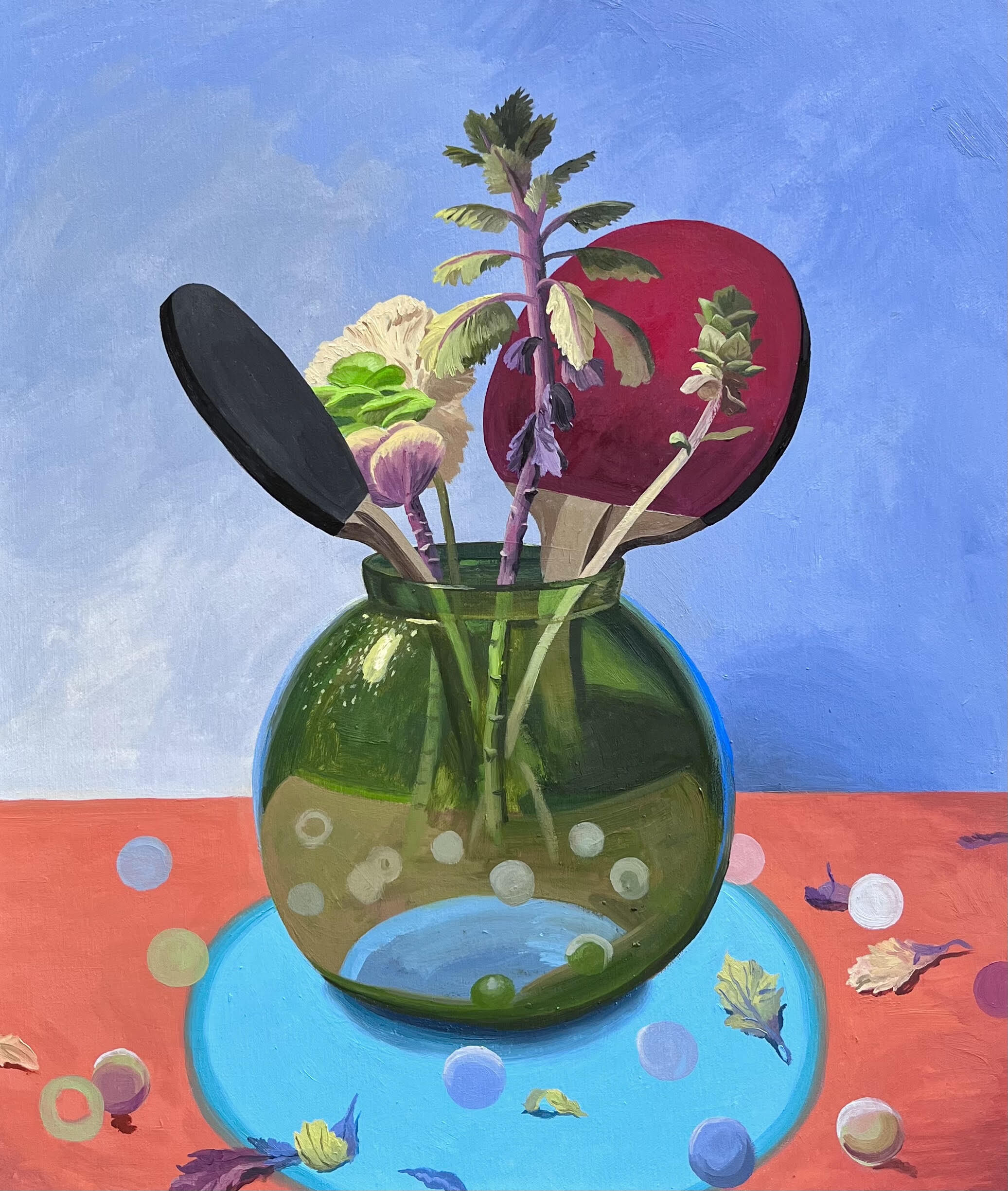 Burak Ata, Naturmort, 2026, 70X60Cm, Tuval Uzerine Yagliboya