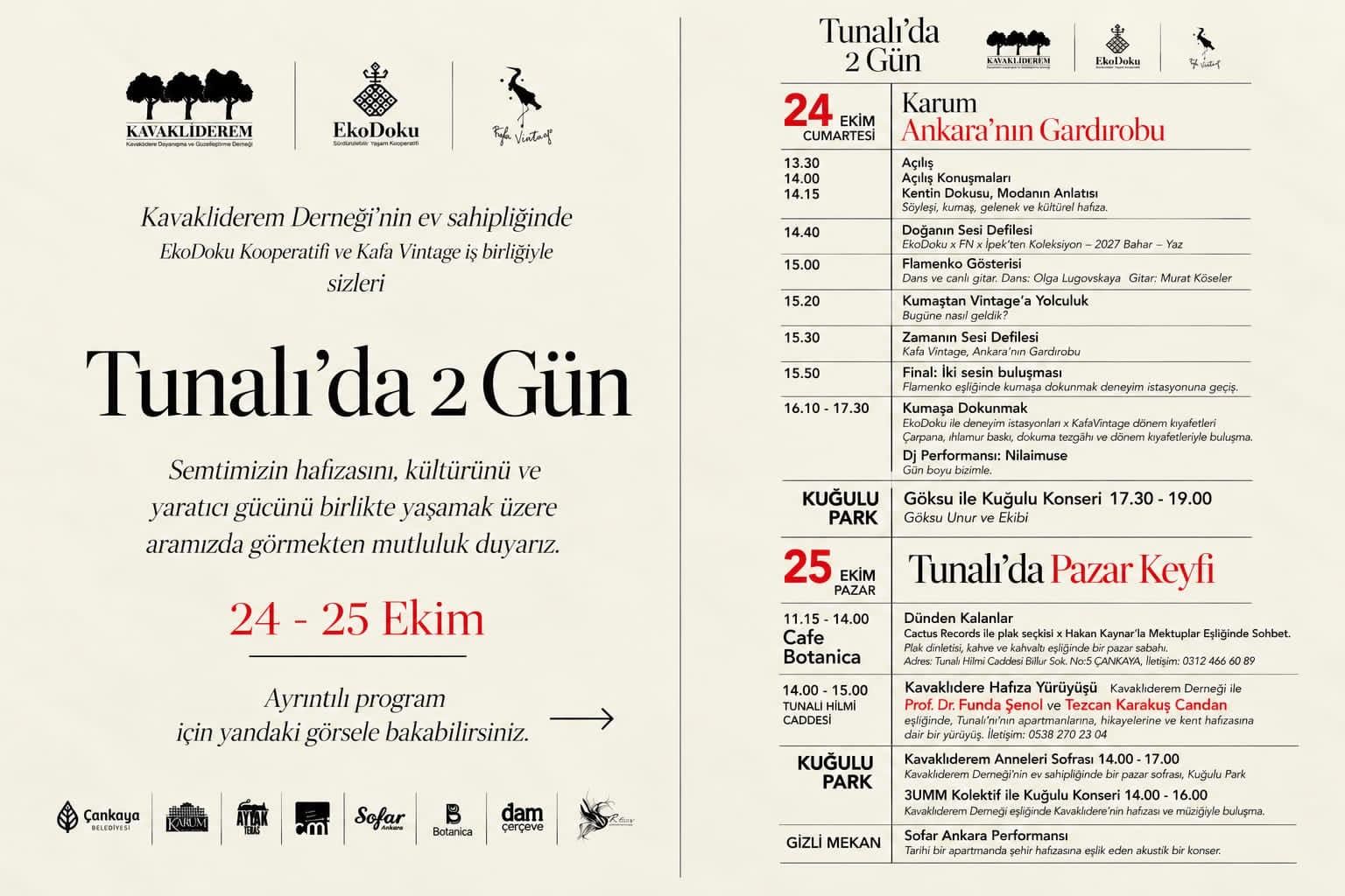 %22Tunalı’da İki Gün%22 Festivali Ile Ankara’nın Semt Kültürü Yaşatılacak