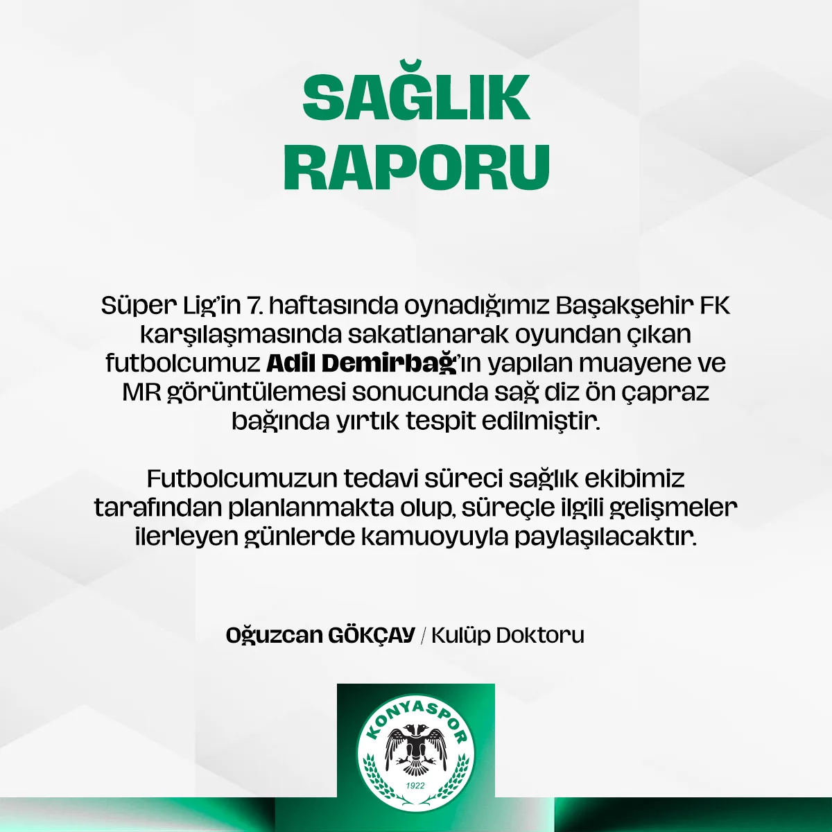 Adil Demirbağ Sağlık