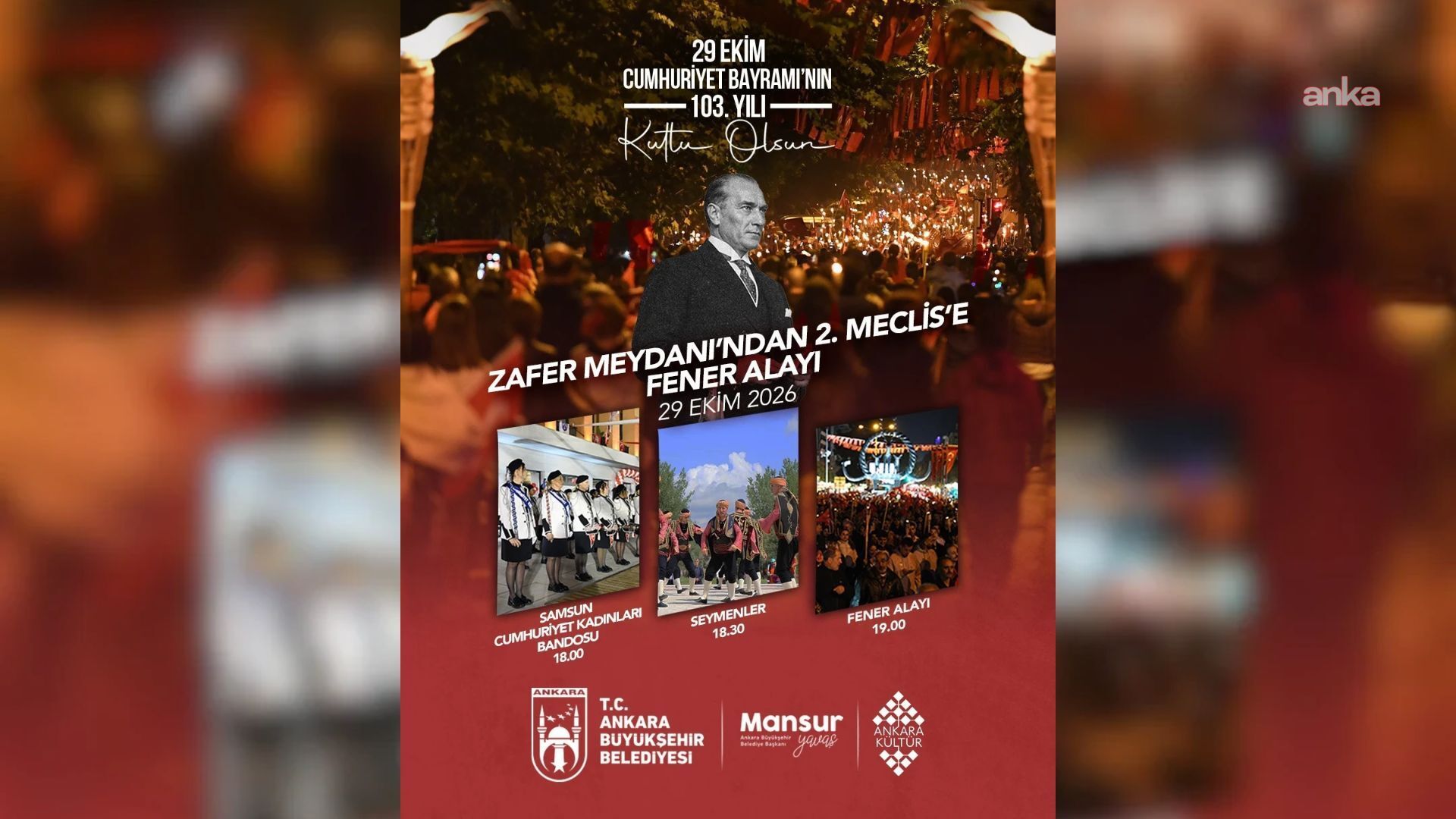 Ankara’da 29 Ekim Cumhuriyet Bayramı Kutlamaları: Program Belli Oldu 3