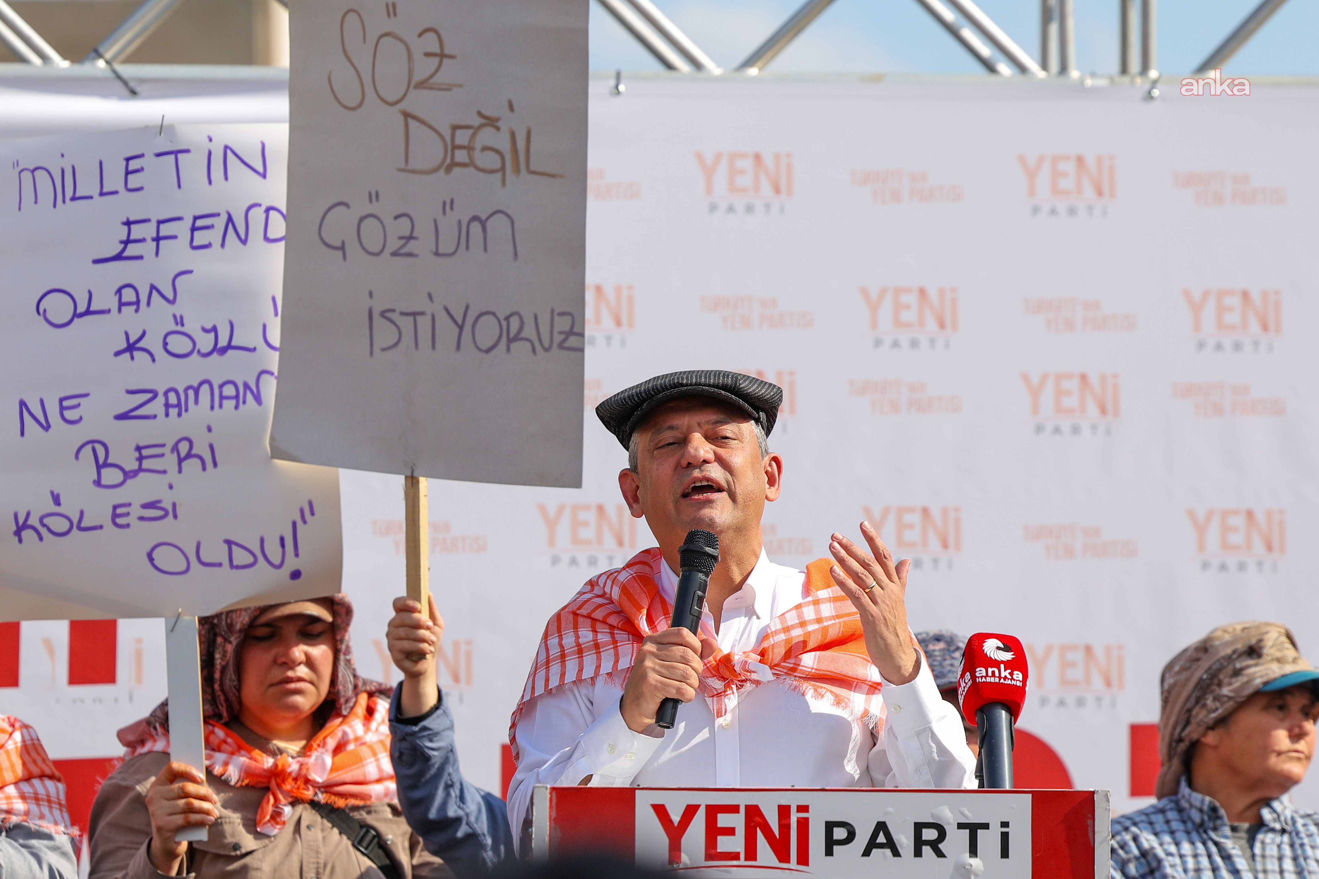 Özel’den üzüm üreticilerine 7 maddelik çözüm önerisi: “Borç faizlerini sileceğiz”