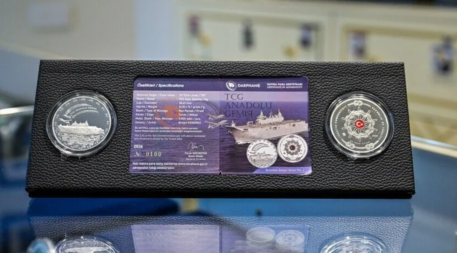 TCG Anadolu İçin Hatıra Parası Basıldı Iç-1