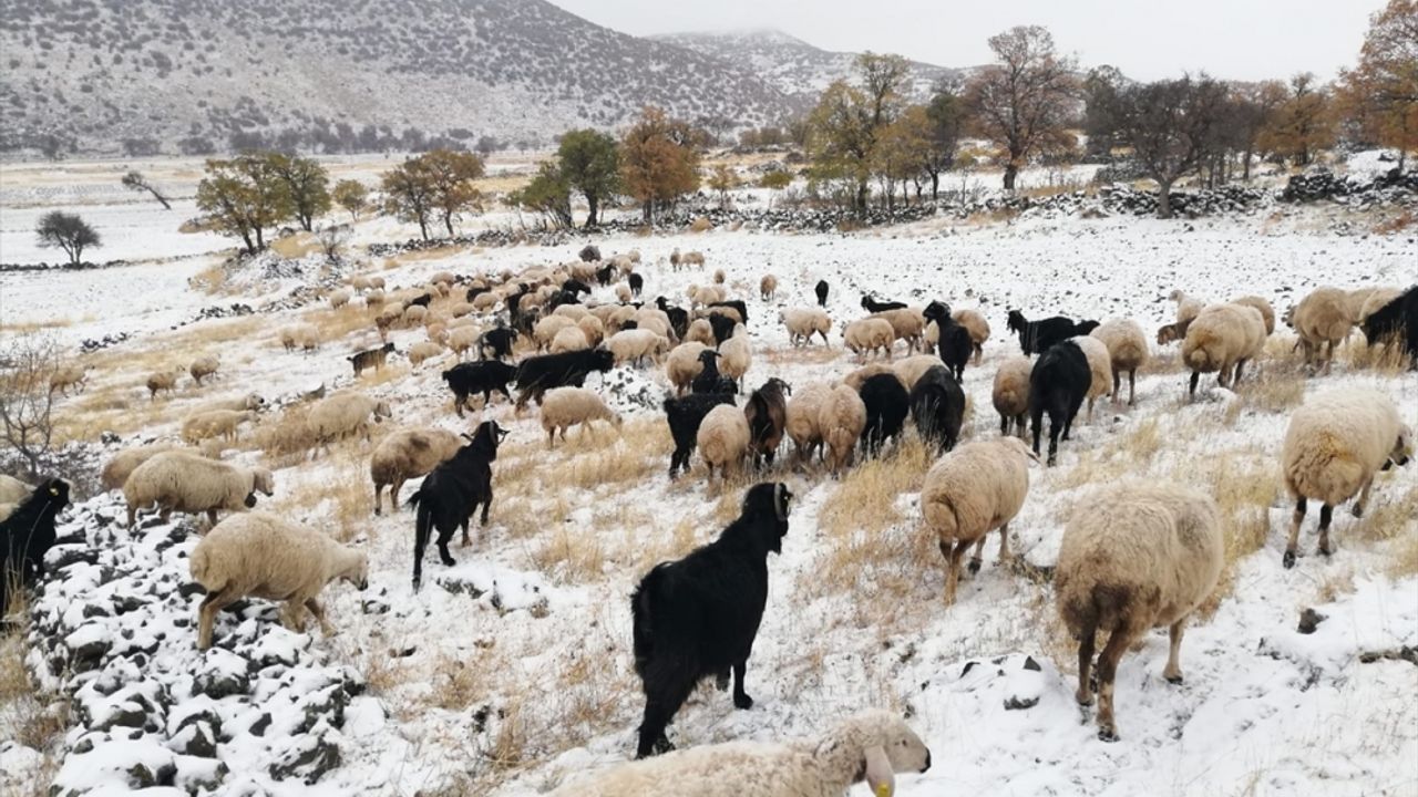 Kayseri'de yaylacılar kar yağışı nedeniyle erken dönüş yaptı