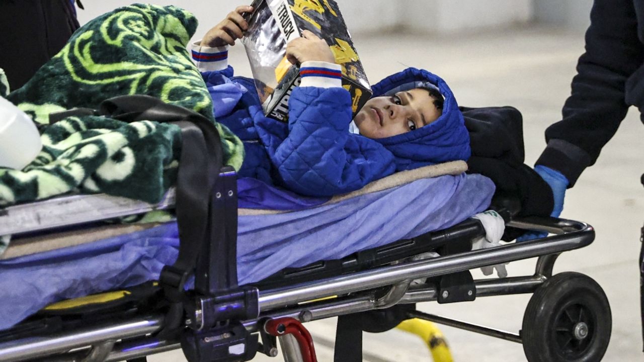 Türkiye'ye getirilen Gazzeli hastalar Etlik Şehir Hastanesi'nde