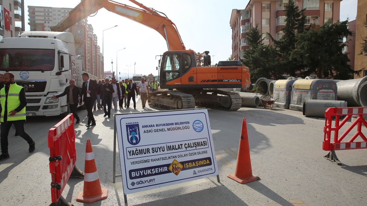 ASKİ tarafından Şehit Mehmet Çavuş Caddesi'ndeki 10 yıllık sel çilesi bitirilecek