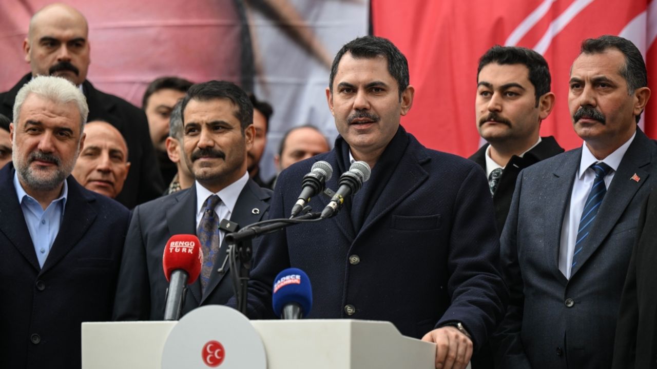 Murat Kurum, MHP'nin Beşiktaş'taki seçim koordinasyon merkezinin açılışında konuştu: