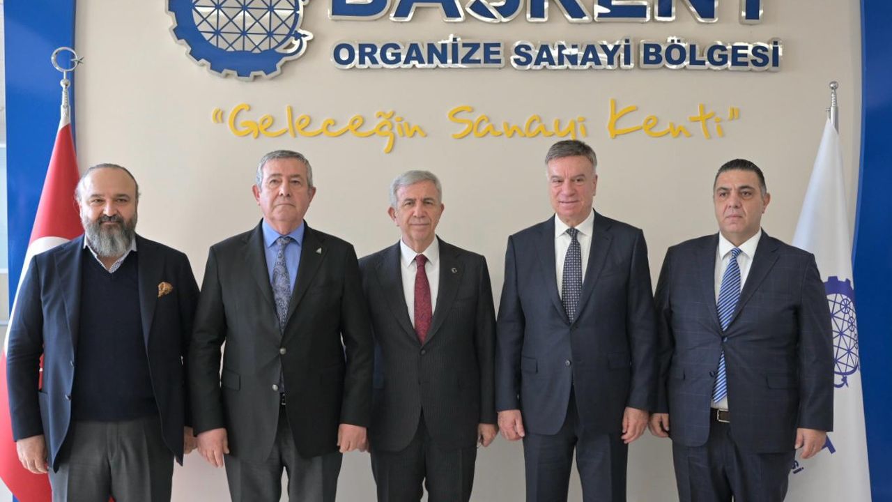 Mansur Yavaş, Başkent Organize Sanayi Bölgesi başkanlarıyla görüştü