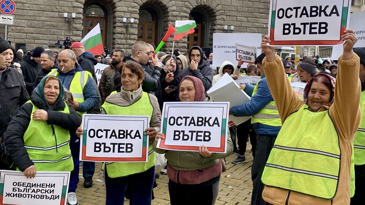 Bulgaristan'da tarım sektörü temsilcileri protesto düzenledi