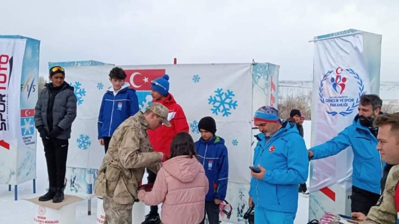 Erzurum'da düzenlenen Kayaklı Koşu 1. Etap Yarışları sona erdi