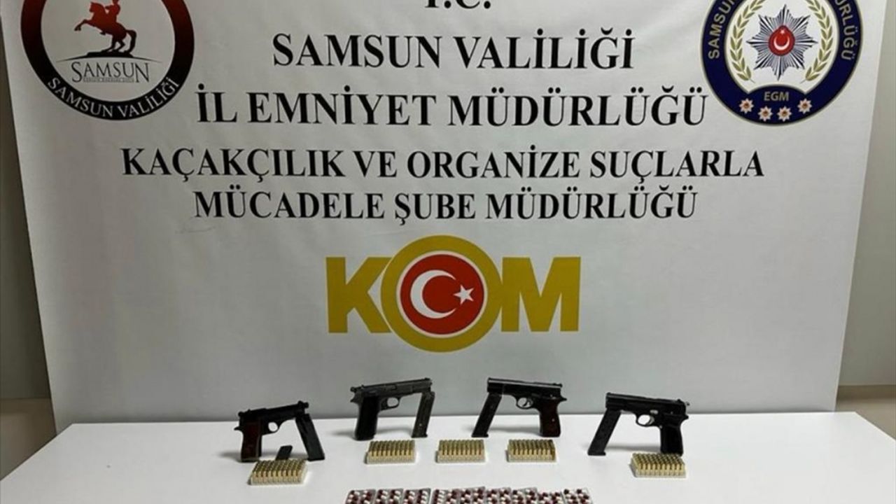 Samsun'da silah kaçakçılığı operasyonunda 2 kişi yakalandı