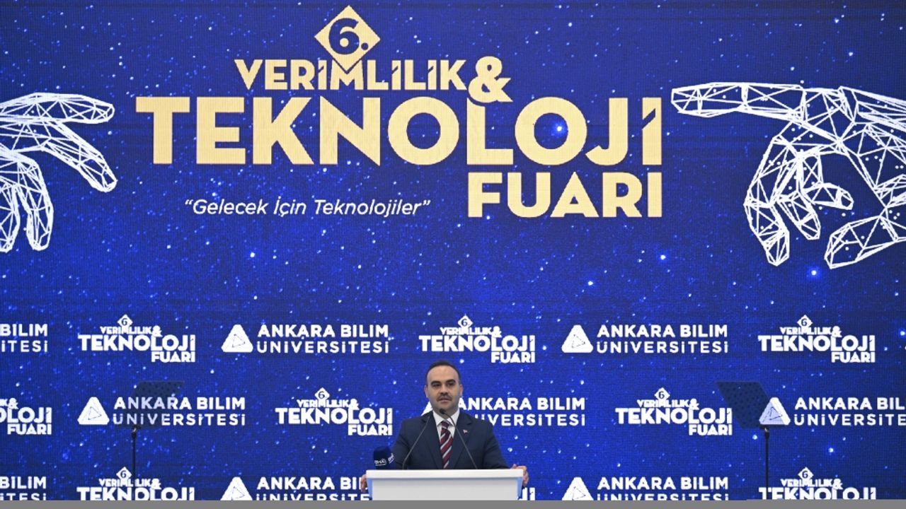 Sanayi ve Teknoloji Bakanı Kacır, 6. "Verimlilik ve Teknoloji Fuarı"nda konuştu: