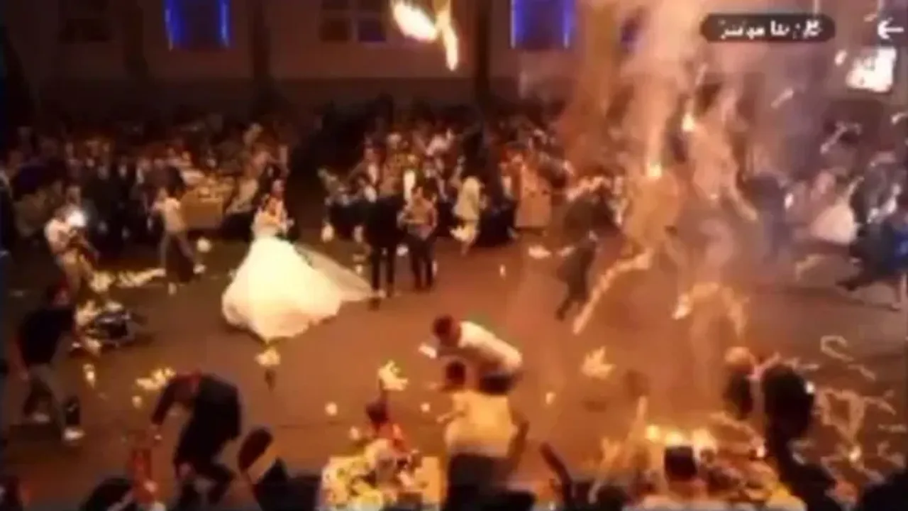 Düğünde çıkan yangın 100 kişinin hayatına mal oldu