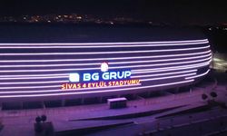 BG Grup 4 Eylül Stadyumu'nun dış cephe aydınlatması tamamlandı