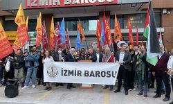 İzmir'de İsrail'in Gazze'ye yönelik saldırıları protesto edildi