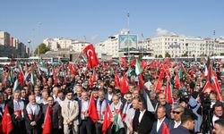 Kayseri'de Filistin'e destek mitingi düzenlendi