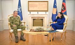 Kosova Cumhurbaşkanı Osmani, KFOR Komutanı Tümgeneral Ulutaş’ı kabul etti