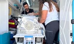 Mardin'de tedavi gören 50 günlük bebek, ambulans uçakla Ankara'ya sevk edildi