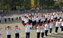 Sakarya'da öğrenciler 100. yıl koreografisi oluşturdu