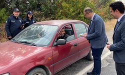 Bahşılı Kaymakamı Bilgiç, yol kontrolüne katıldı