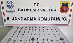 Balıkesir'de 135 parça tarihi eser ele geçirildi, bir zanlı gözaltına alındı