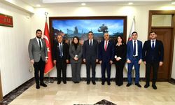 Dünya Ahıska Türkleri Birliği Genel Sekreteri Uçar, Ardahan Valisi Çiçek'i ziyaret etti
