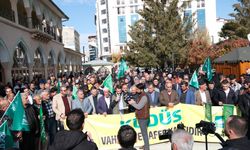 İsrail'in Filistin'e yönelik saldırıları Van ve Hakkari'de protesto edildi